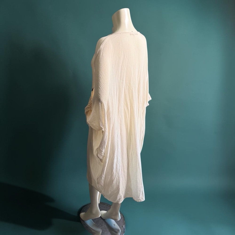 Suiteveintiuno Ensamble Jaretas Kaftan Tulum Boho Crinkle Gauze Old Money - Picture 7 of 15